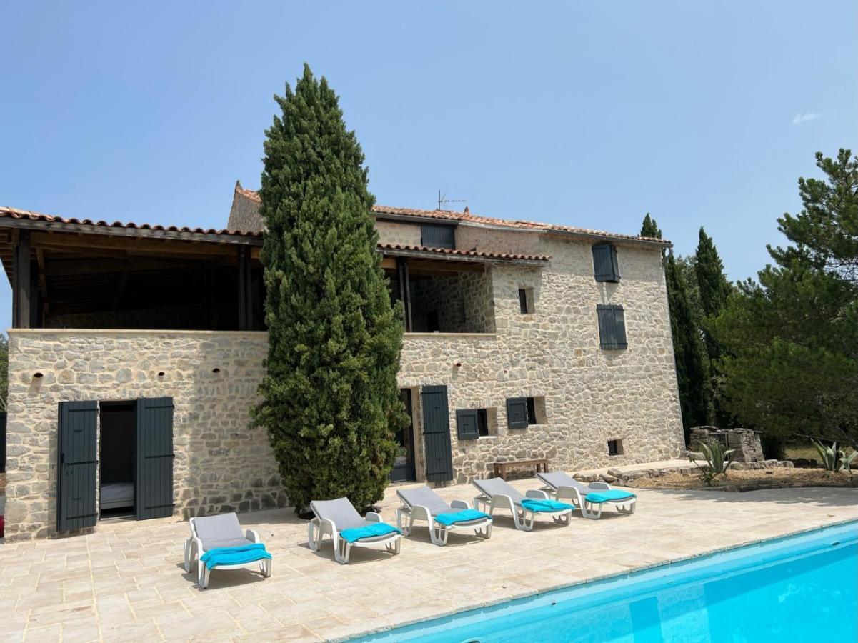 Luxurious Family House With Pool In Ardeche. Villa Les Vans Luaran gambar
